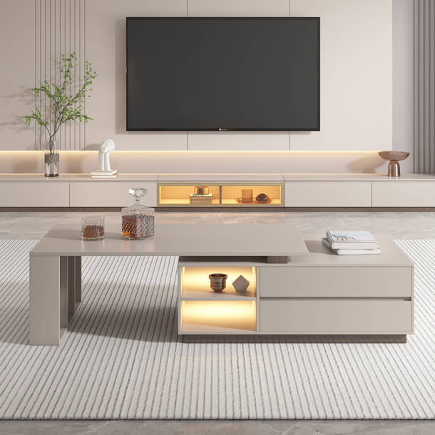 Orren Ellis Floating Milano TV Stand for TVs up to 90" & Reviews